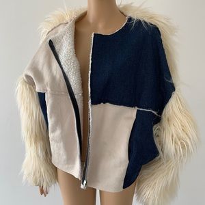 Denim Fur Jacket